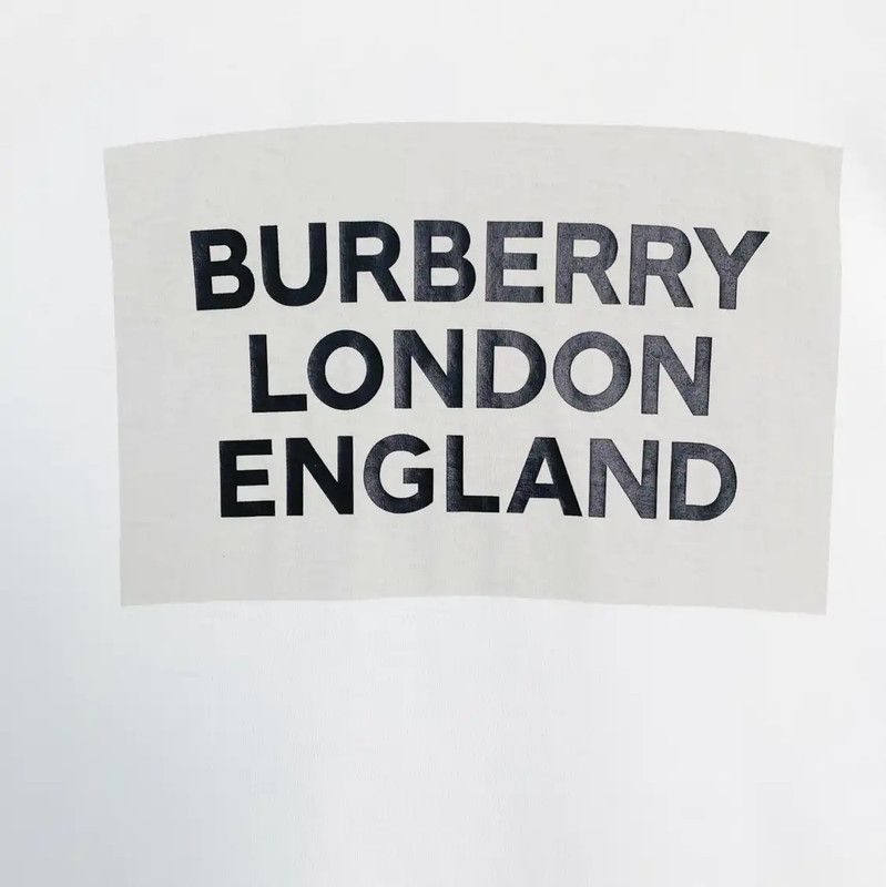 Burberry Burberry White Cotton T-Shirt for Women Size M / US 6-8 / IT 42-44 - 5 Thumbnail
