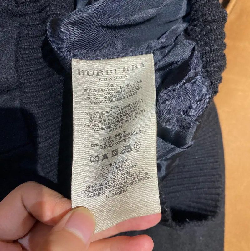Burberry Burberry Black Wool Women's Jacket Size S / US 4 / IT 40 - 5 Thumbnail