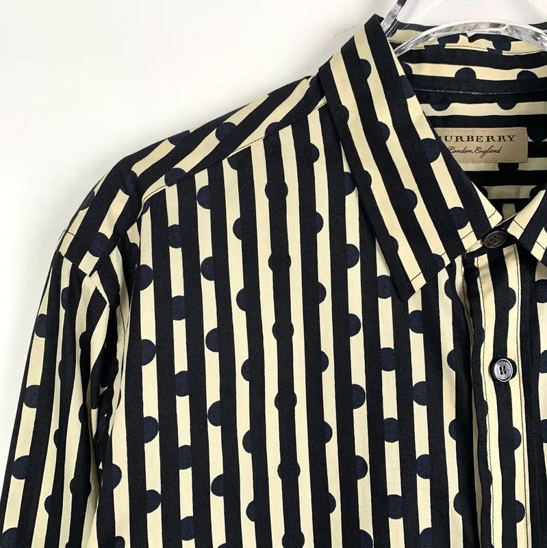 Burberry Burberry Colorblock Cotton Women's Shirt Size M / US 6-8 / IT 42-44 - 3 Thumbnail