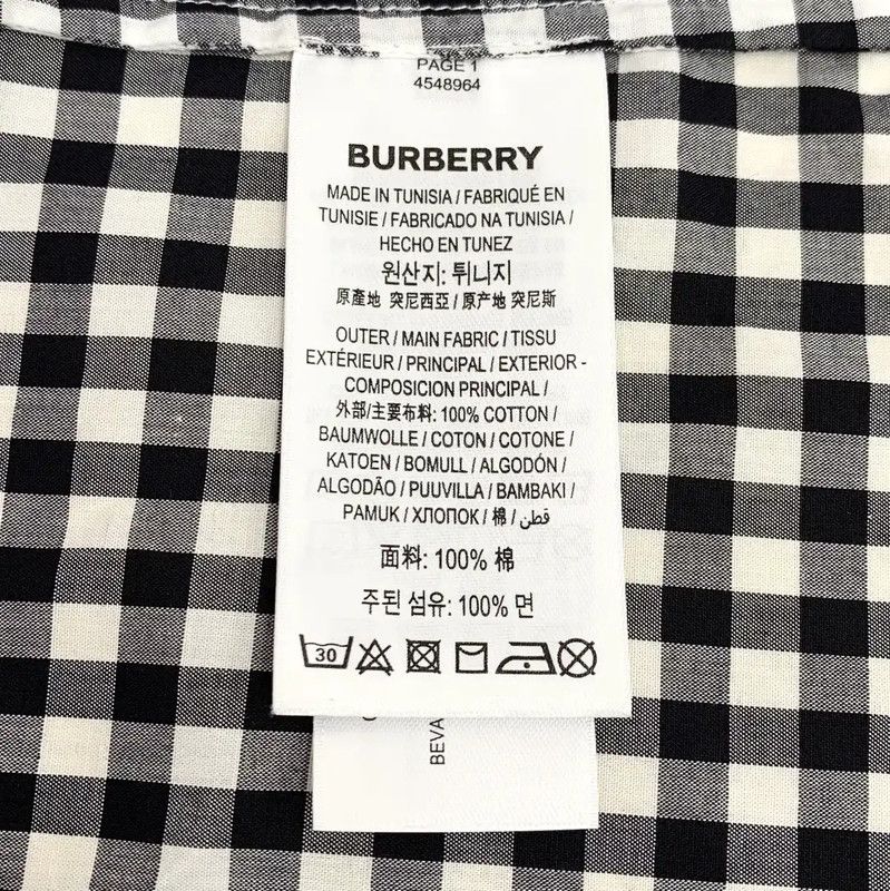 Burberry Burberry Checkered Cotton Women's Shirt Size M / US 6-8 / IT 42-44 - 6 Thumbnail