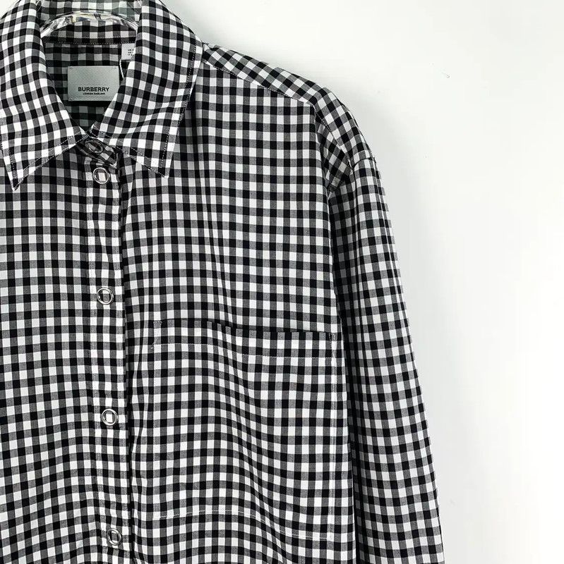 Burberry Burberry Checkered Cotton Women's Shirt Size M / US 6-8 / IT 42-44 - 3 Thumbnail