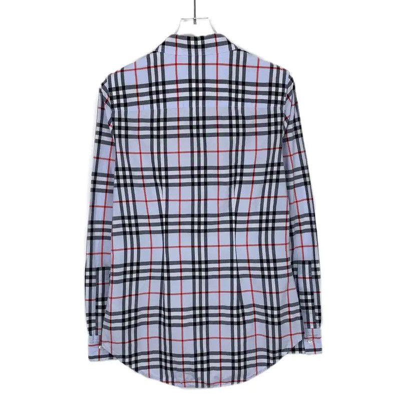 Burberry Burberry Blue Cotton Check Shirt for Women Size XXS / US 00 / IT 34 - 2 Thumbnail