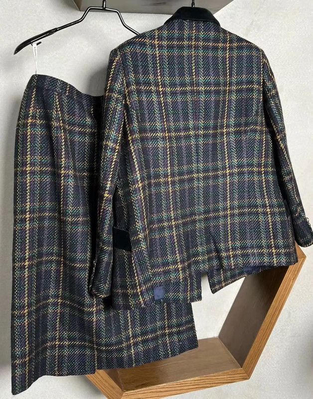 Burberry Burberry Colorblock Wool Women's Cardigan Size ONE SIZE - 8 Thumbnail