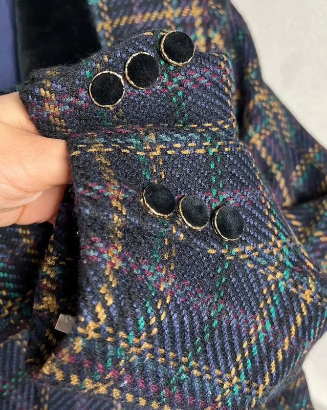Burberry Burberry Colorblock Wool Women's Cardigan Size ONE SIZE - 2 Thumbnail