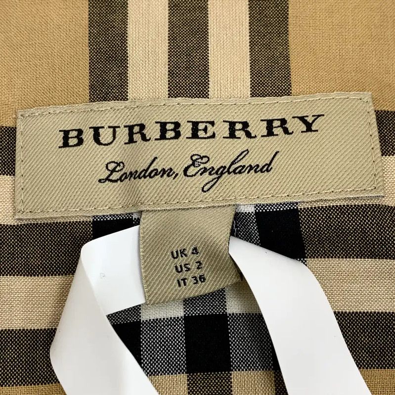 Burberry Burberry Women's Brown Cotton Shirt Size XS / US 0-2 / IT 36-38 - 5 Thumbnail