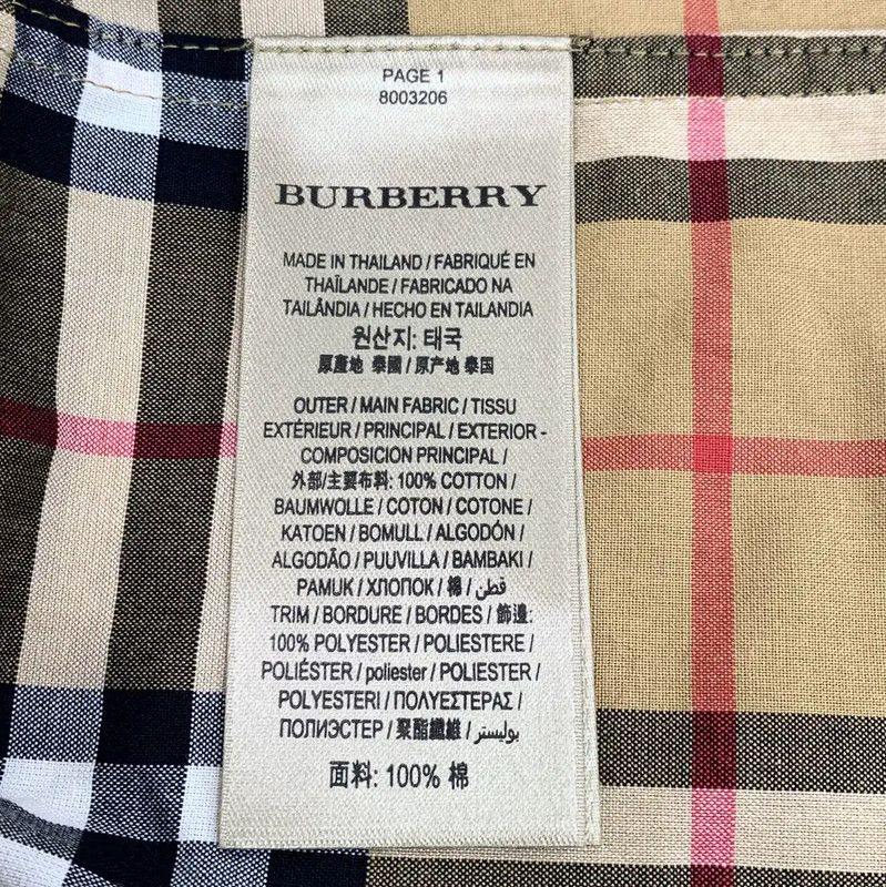 Burberry Burberry Women's Brown Cotton Shirt Size XS / US 0-2 / IT 36-38 - 6 Thumbnail