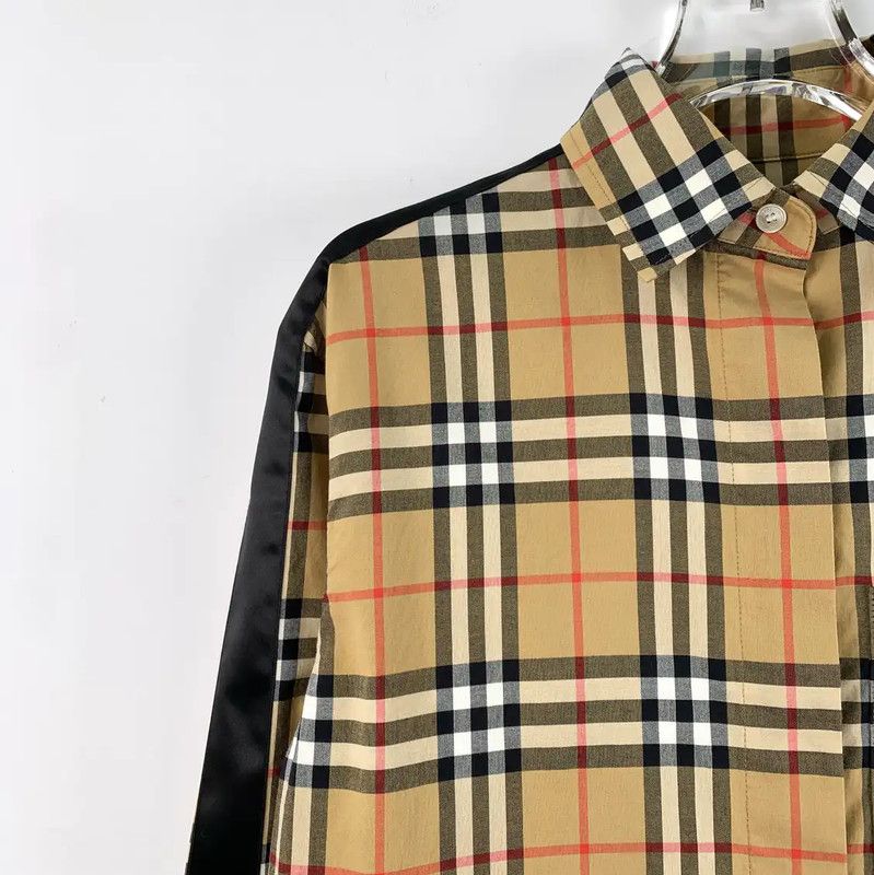 Burberry Burberry Women's Brown Cotton Shirt Size XS / US 0-2 / IT 36-38 - 3 Thumbnail