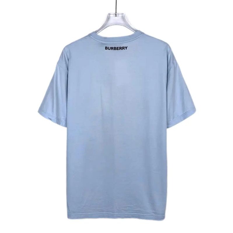 Burberry Burberry Blue Cotton T-Shirt Size XS / US 0-2 / IT 36-38 - 2 Thumbnail