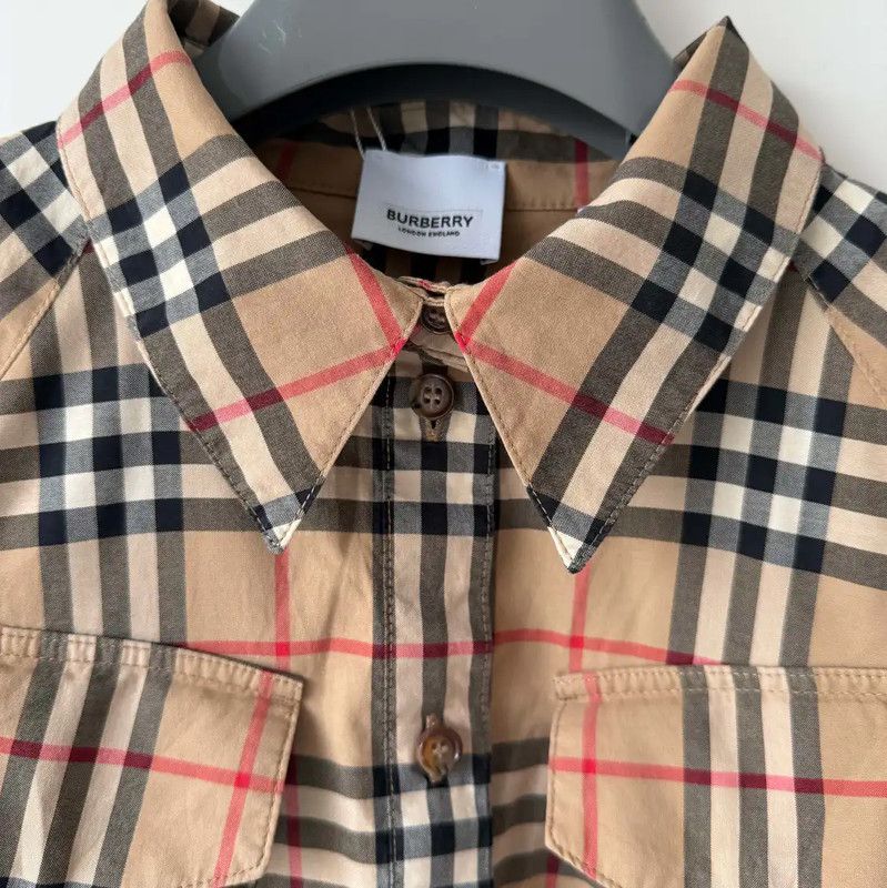 Burberry Burberry Long Sleeve Cotton Check Shirt Size L / US 10 / IT 46 - 4 Thumbnail