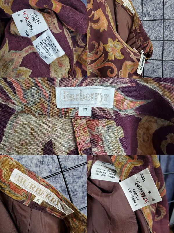 Burberry Summer Purple Floral Print Top