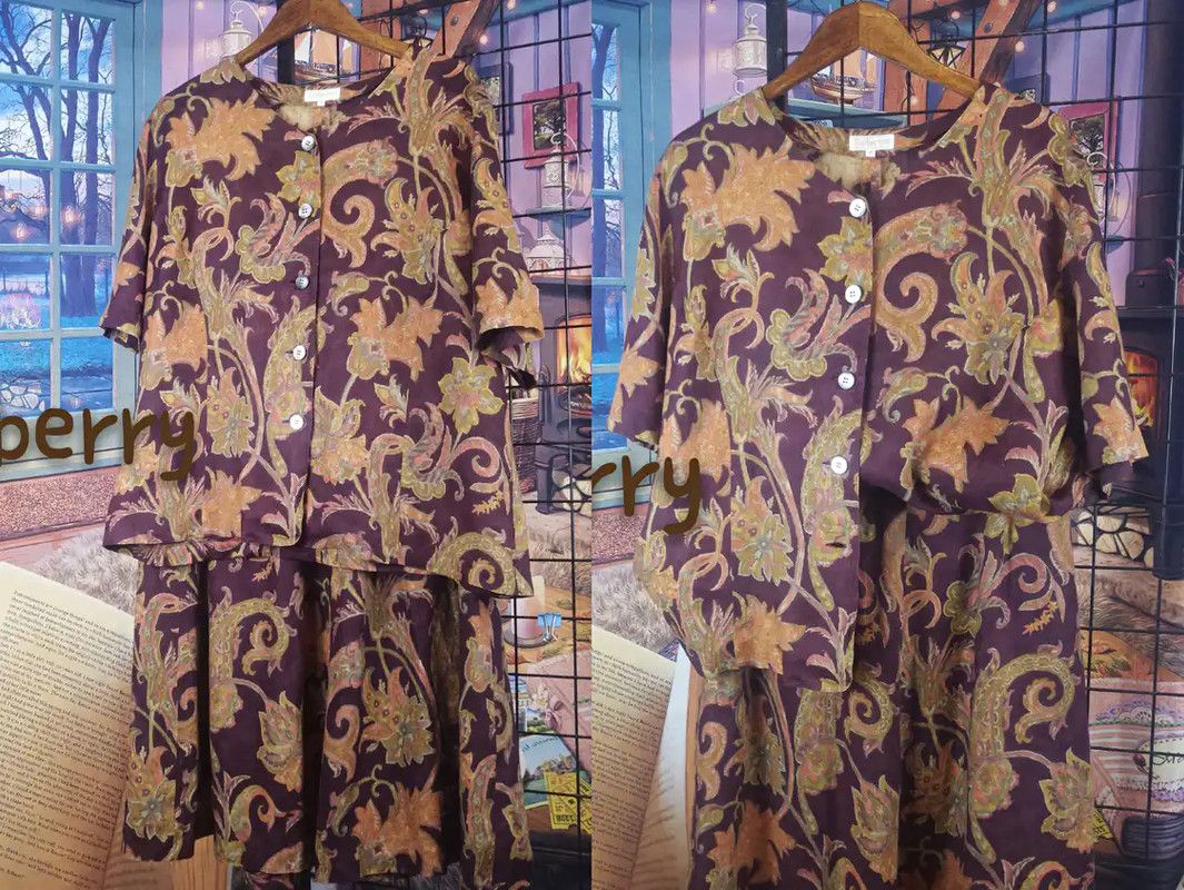 Burberry Summer Purple Floral Print Top