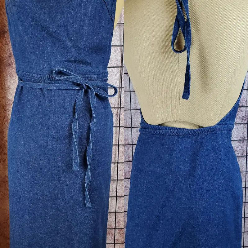 Burberry Burberry Irregular Hem Blue Cotton Dress Size S / US 4 / IT 40 - 2 Thumbnail