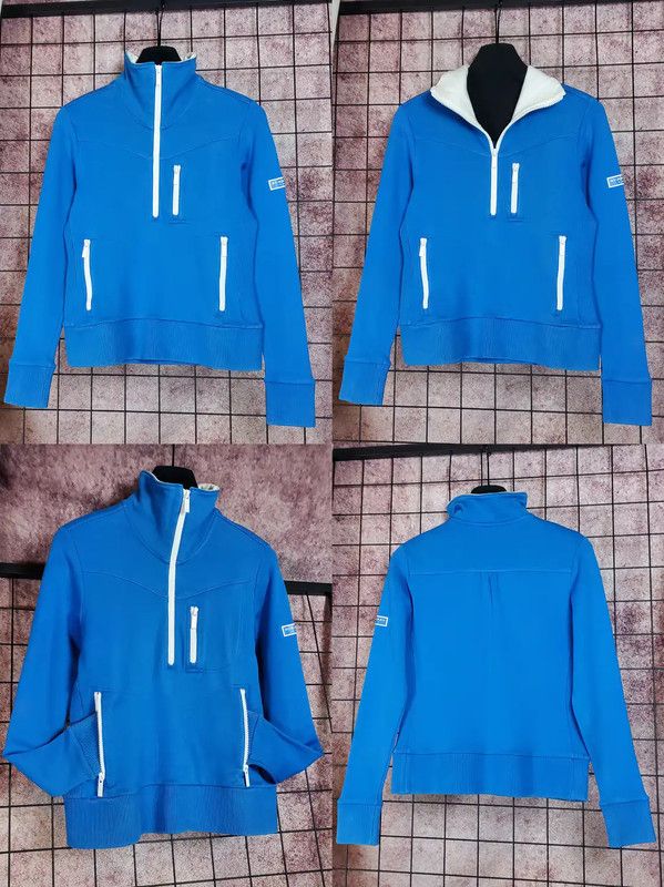 Burberry Burberry Blue Cotton Blend Pullover Sweatshirt Size S / US 4 / IT 40 - 10 Thumbnail