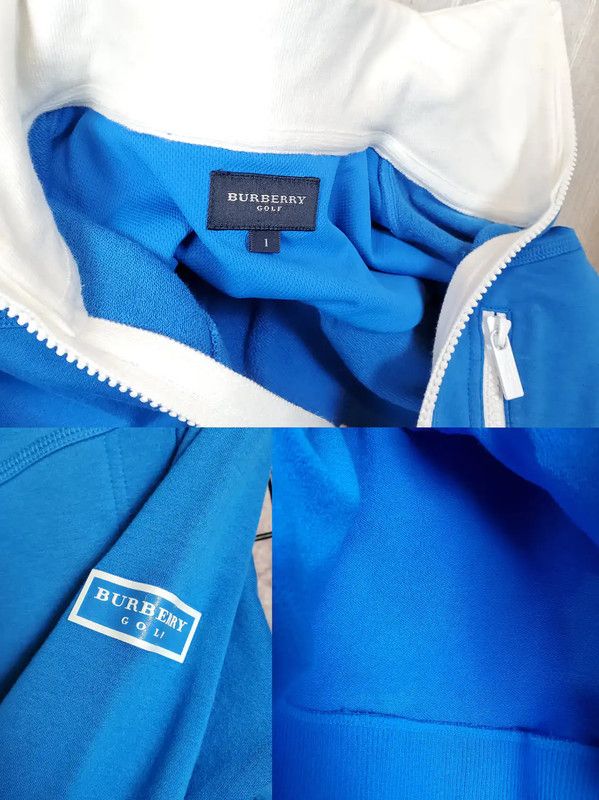Burberry Burberry Blue Cotton Blend Pullover Sweatshirt Size S / US 4 / IT 40 - 8 Thumbnail