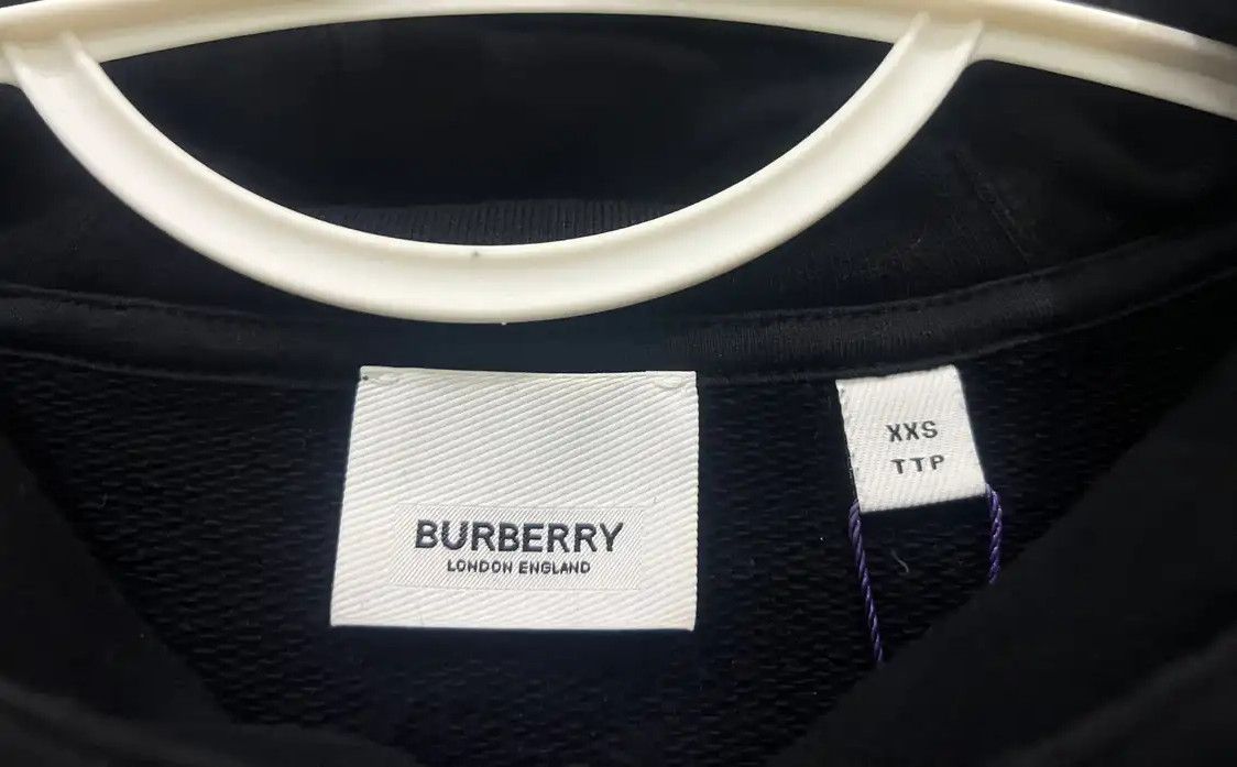 Burberry Burberry Black Cotton Women's Hoodie Size XXS / US 00 / IT 34 - 4 Thumbnail