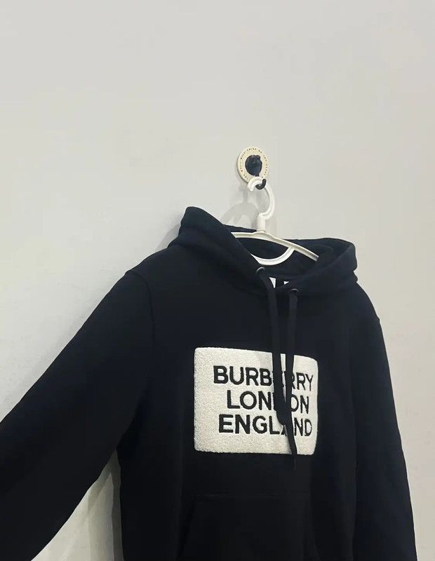 Burberry Burberry Black Cotton Women's Hoodie Size XXS / US 00 / IT 34 - 3 Thumbnail