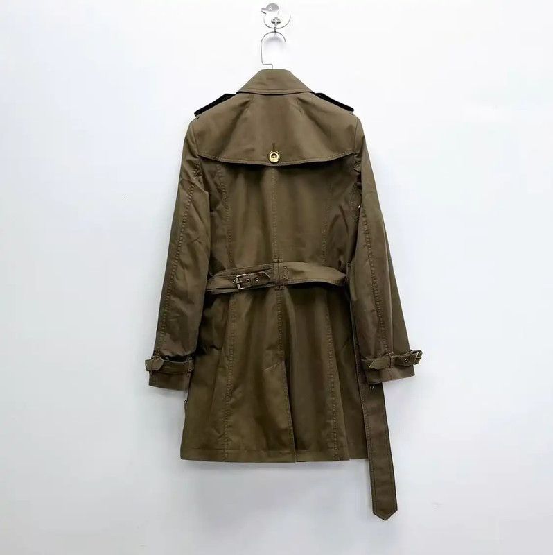 Burberry Burberry Mid-Length Cotton Blend Trench Coat Size M / US 6-8 / IT 42-44 - 2 Thumbnail