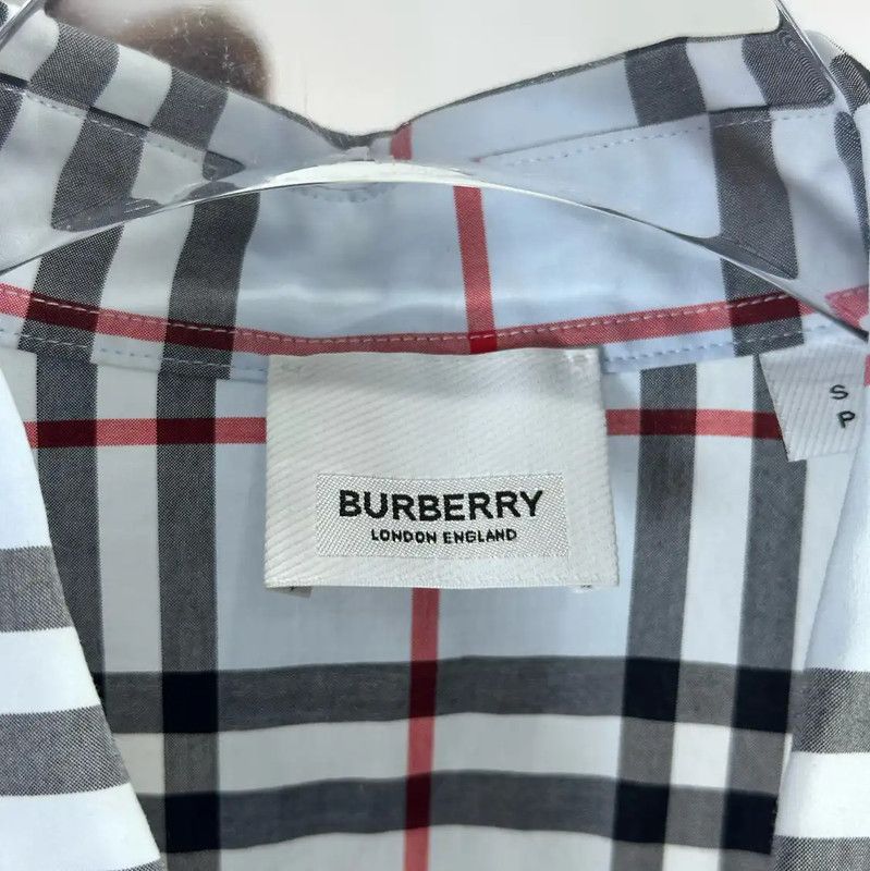 Burberry Burberry Women's Light Blue Check Shirt Size S / US 4 / IT 40 - 4 Thumbnail