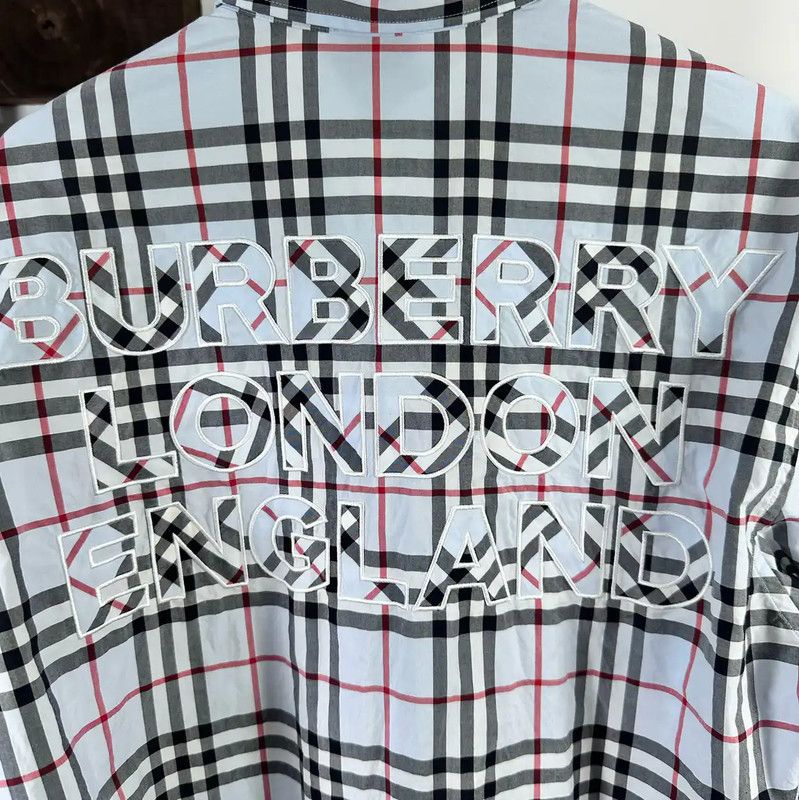 Burberry Burberry Women's Light Blue Check Shirt Size S / US 4 / IT 40 - 3 Thumbnail
