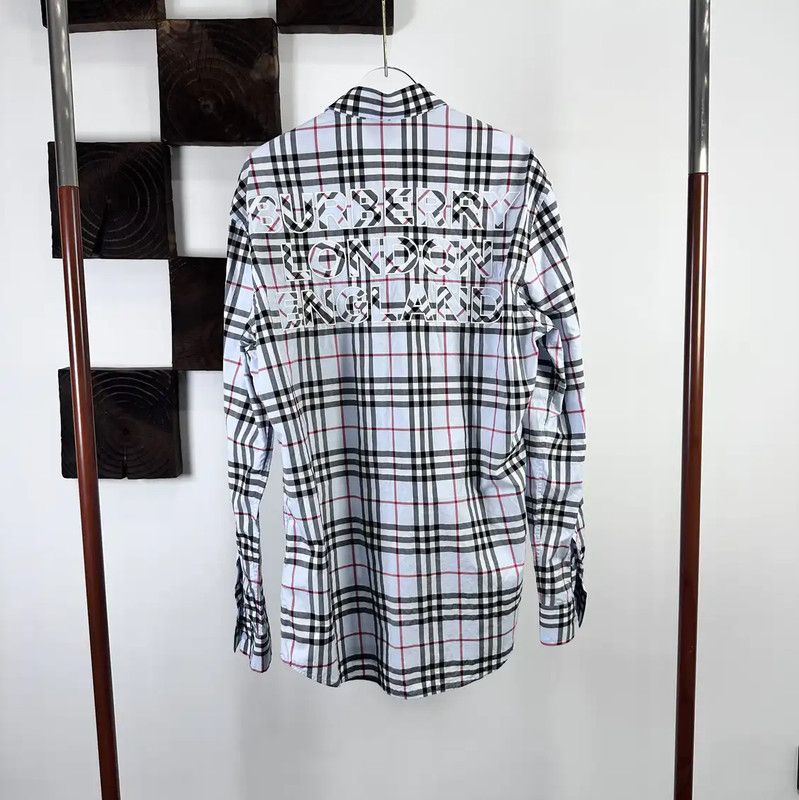 Burberry Burberry Women's Light Blue Check Shirt Size S / US 4 / IT 40 - 2 Thumbnail