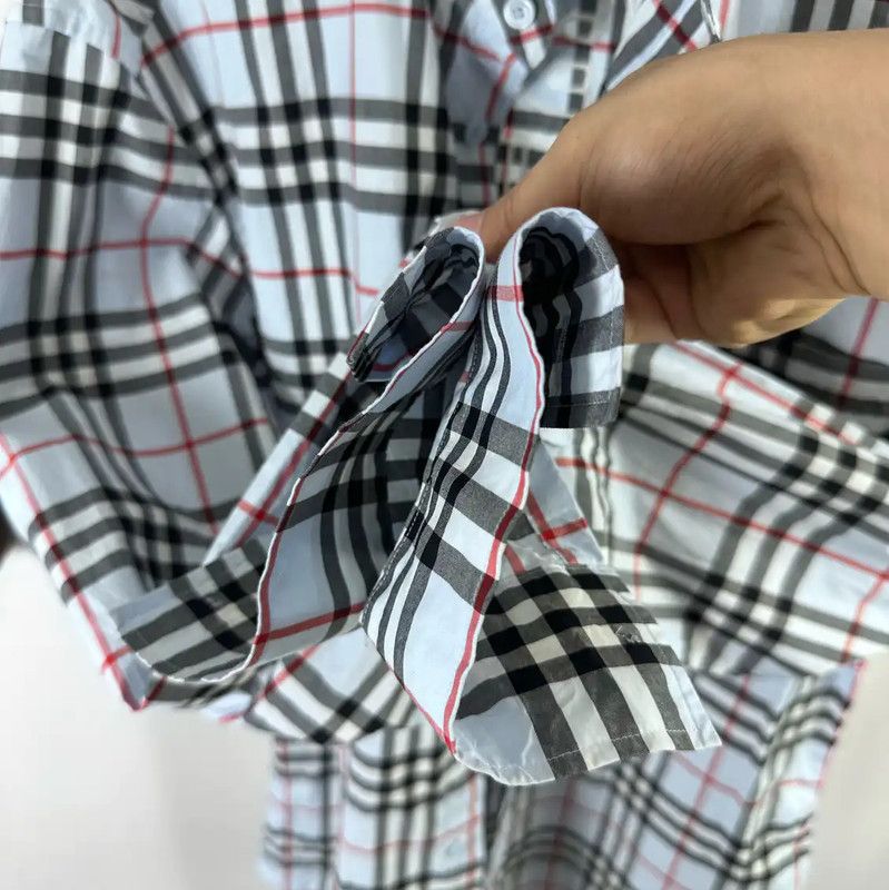 Burberry Burberry Women's Light Blue Check Shirt Size S / US 4 / IT 40 - 8 Thumbnail
