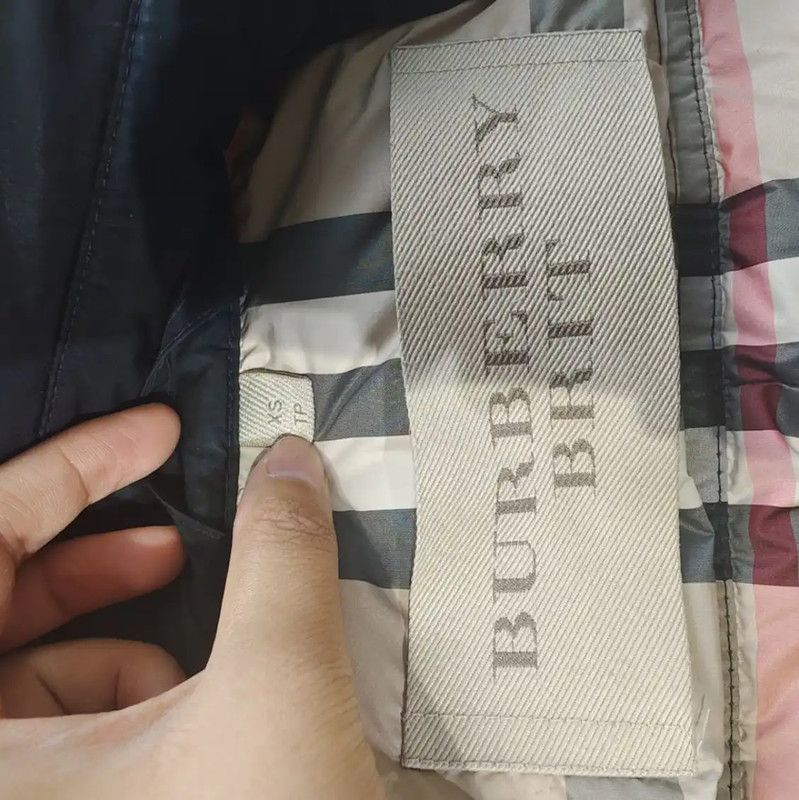 Burberry Burberry Women's Black Cotton Down Jacket Size XS / US 0-2 / IT 36-38 - 3 Thumbnail