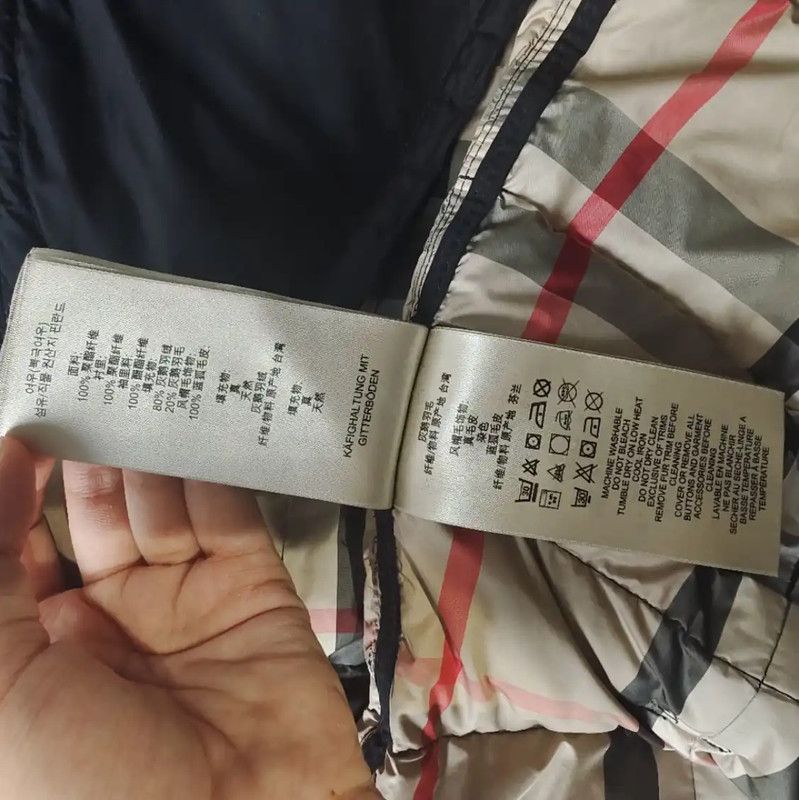Burberry Burberry Women's Black Cotton Down Jacket Size XS / US 0-2 / IT 36-38 - 7 Thumbnail