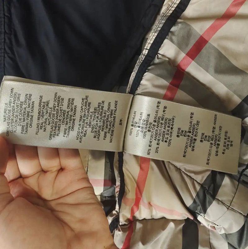 Burberry Burberry Women's Black Cotton Down Jacket Size XS / US 0-2 / IT 36-38 - 6 Thumbnail