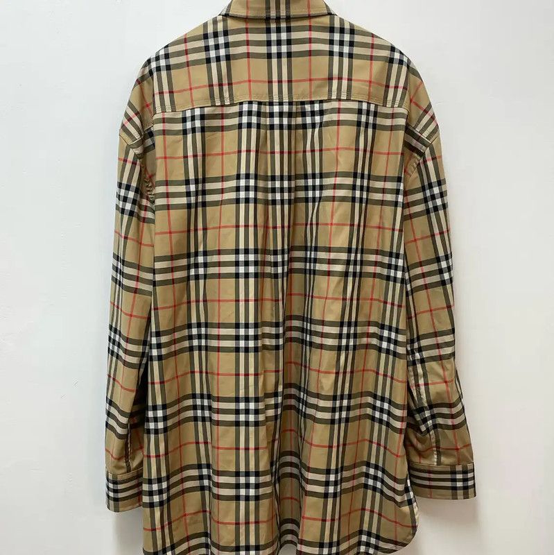 Burberry Burberry Khaki Long Sleeve Shirt for Women Size L / US 10 / IT 46 - 2 Thumbnail