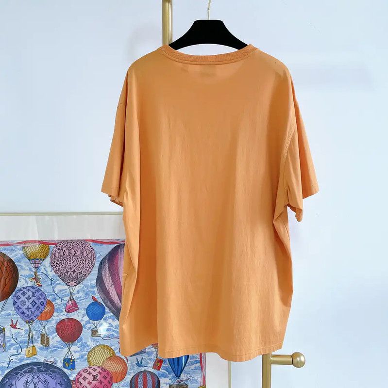 Burberry Burberry Summer Yellow Cotton T-Shirt for Women Size L / US 10 / IT 46 - 2 Thumbnail