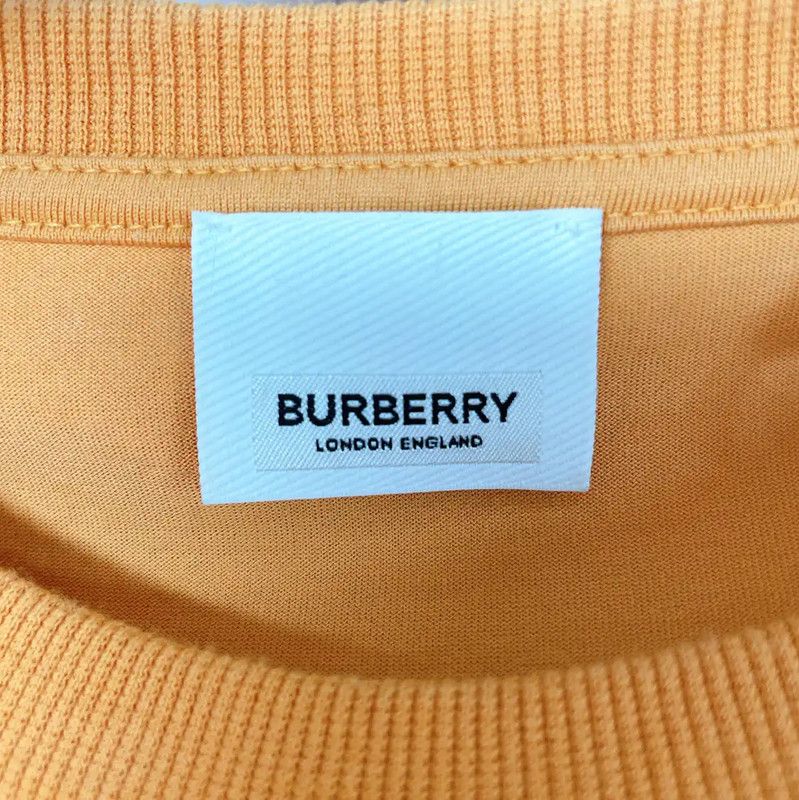 Burberry Burberry Summer Yellow Cotton T-Shirt for Women Size L / US 10 / IT 46 - 5 Thumbnail