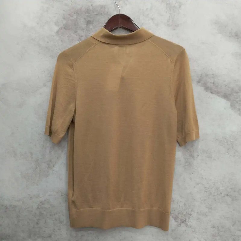 Burberry Burberry Summer Khaki Cotton Women's Tee Size S / US 4 / IT 40 - 2 Thumbnail