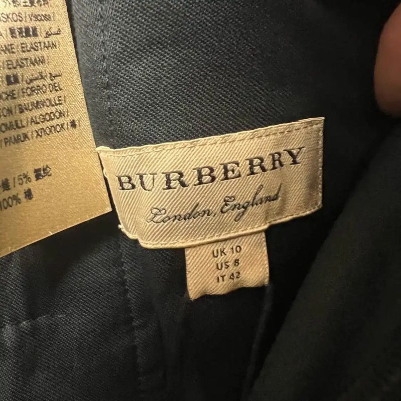 Burberry Burberry Women's Black Cotton Casual Pants Size 27" / US 4 / IT 40 - 4 Thumbnail