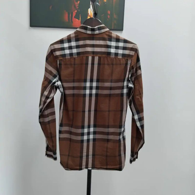 Burberry Burberry Spring Autumn Khaki Short Sleeve Shirt Size XS / US 0-2 / IT 36-38 - 2 Thumbnail