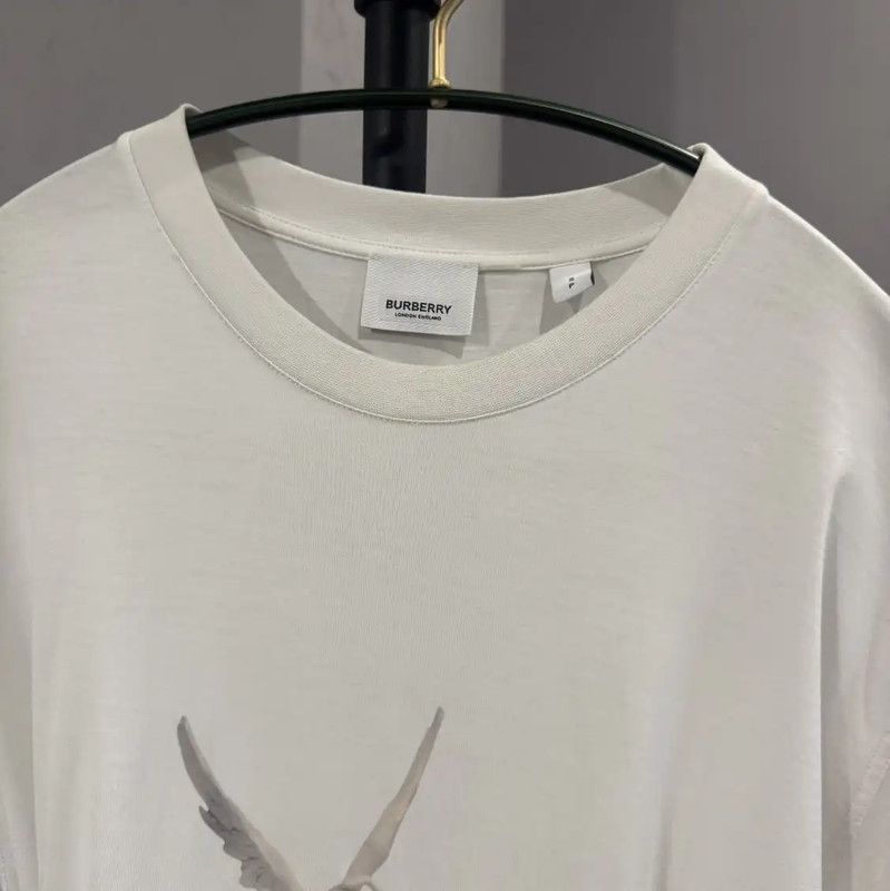 Burberry Burberry Women's White Cotton T-Shirt Size S / US 4 / IT 40 - 4 Thumbnail