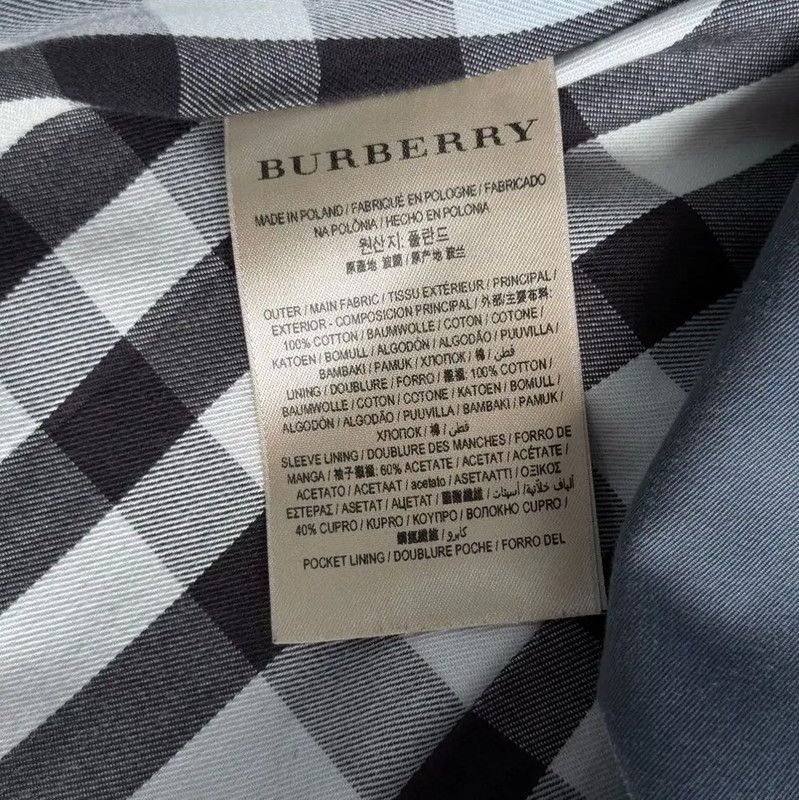 Burberry Burberry Women's Dark Blue Cotton Coat Size ONE SIZE - 6 Thumbnail