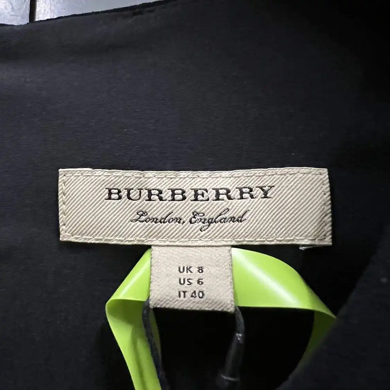 Burberry Burberry Black Cotton Short Sleeve Dress Size ONE SIZE - 3 Thumbnail