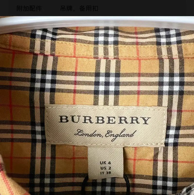 Burberry Burberry Yellow Cotton Women's Shirt Size ONE SIZE - 4 Thumbnail