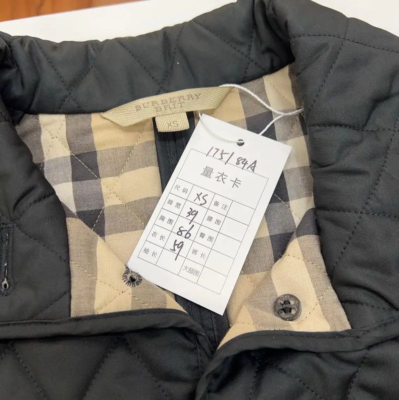 Burberry Burberry Quilted Black Cotton Women's Jacket Size XS / US 0-2 / IT 36-38 - 6 Thumbnail
