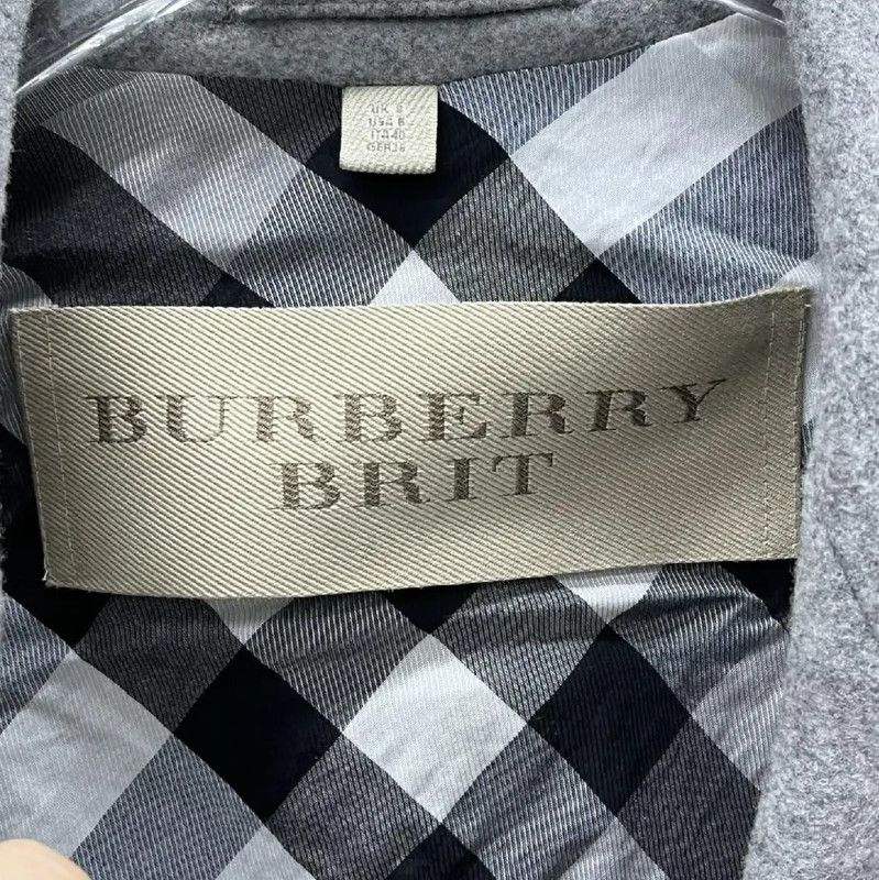 Burberry Burberry Gray Multicolor Women's Coat Size M / US 6-8 / IT 42-44 - 4 Thumbnail