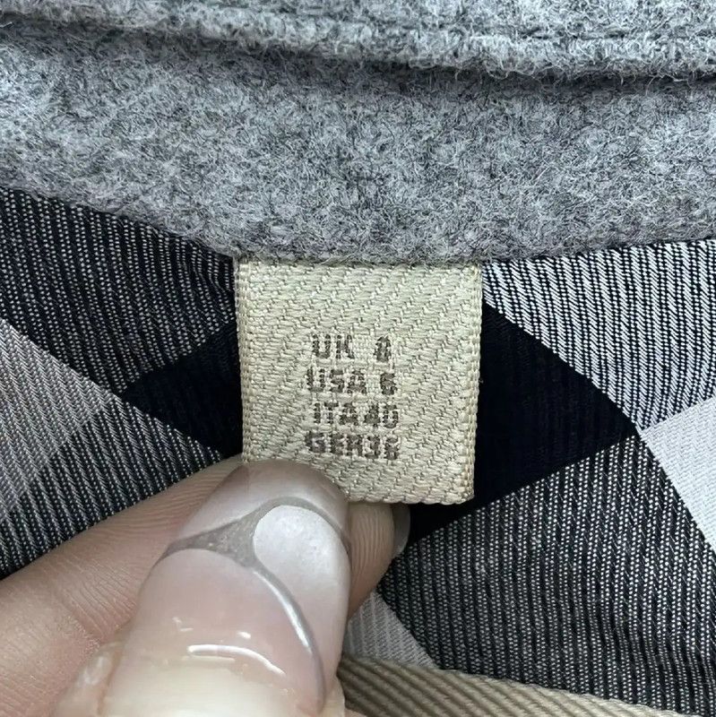 Burberry Burberry Gray Multicolor Women's Coat Size M / US 6-8 / IT 42-44 - 3 Thumbnail