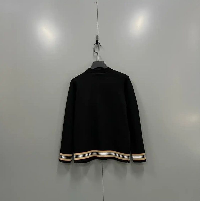 Burberry Burberry Black Wool Long Sleeve Sweater Size XXL / US 16-18 / IT 52-54 - 2 Thumbnail