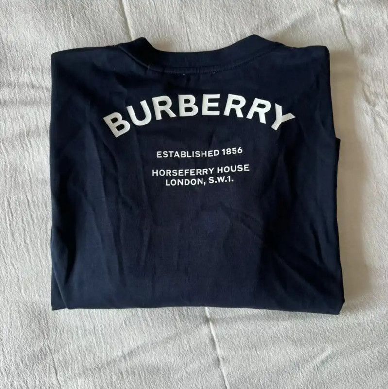 Burberry Burberry Women's Deep Blue Cotton T-Shirt Size XS / US 0-2 / IT 36-38 - 7 Thumbnail