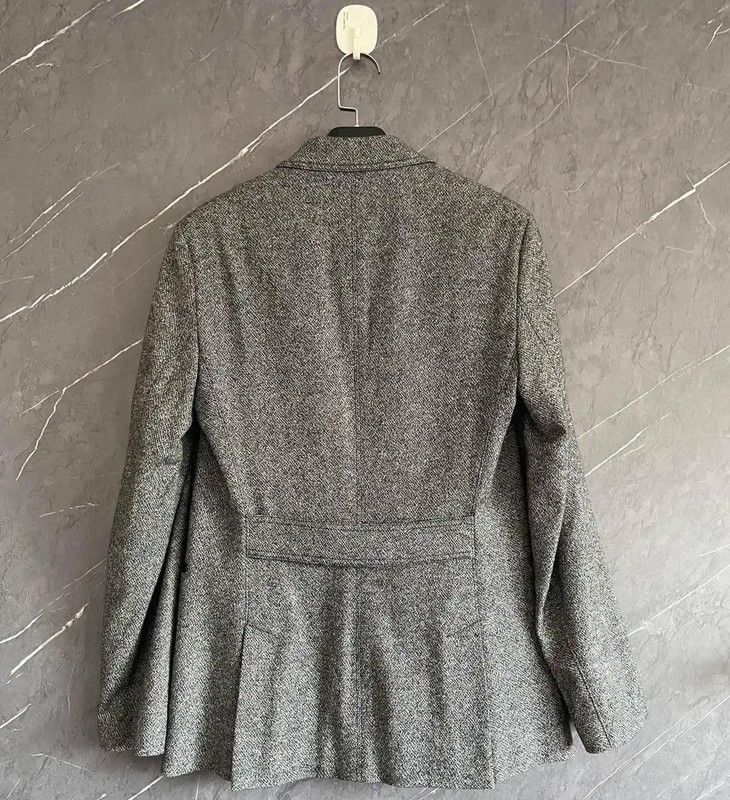 Burberry Burberry Gray Wool Women's Coat Size M / US 6-8 / IT 42-44 - 5 Thumbnail