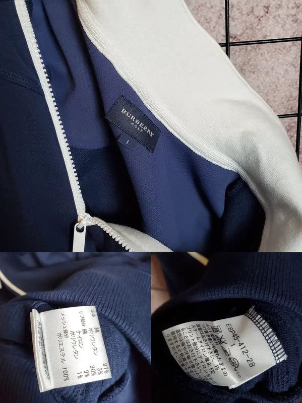 Burberry Burberry Golf Navy Cotton Blend Half-Zip Sweatshirt Size S / US 4 / IT 40 - 7 Thumbnail