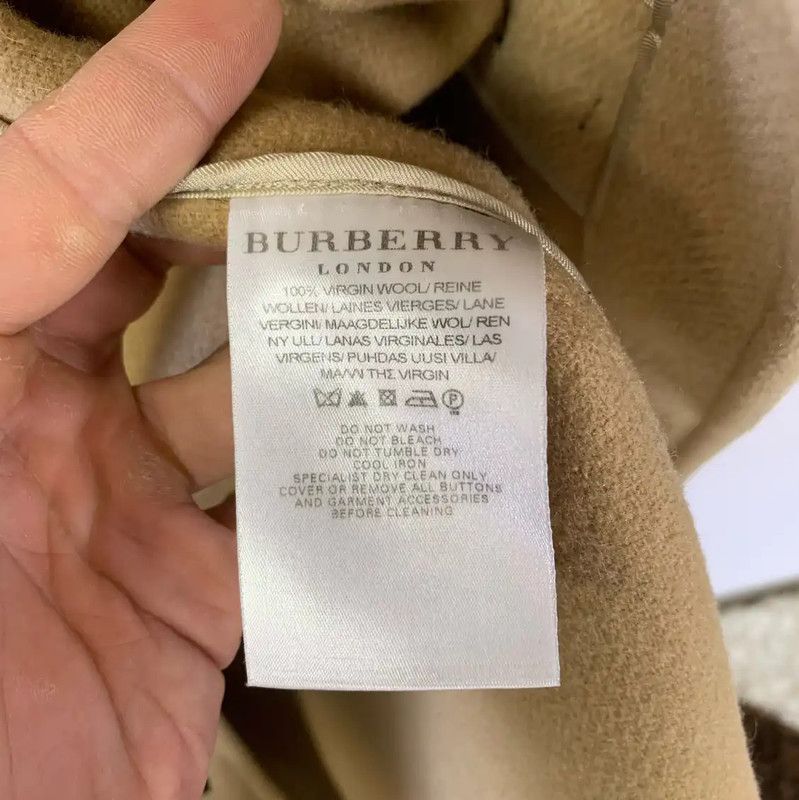 Burberry Burberry Khaki Wool Lady's Coat Size ONE SIZE - 4 Thumbnail