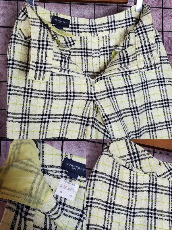 Burberry Burberry Summer Cotton Checkered Casual Pants Size 26" / US 2 / IT 38 - 6 Thumbnail