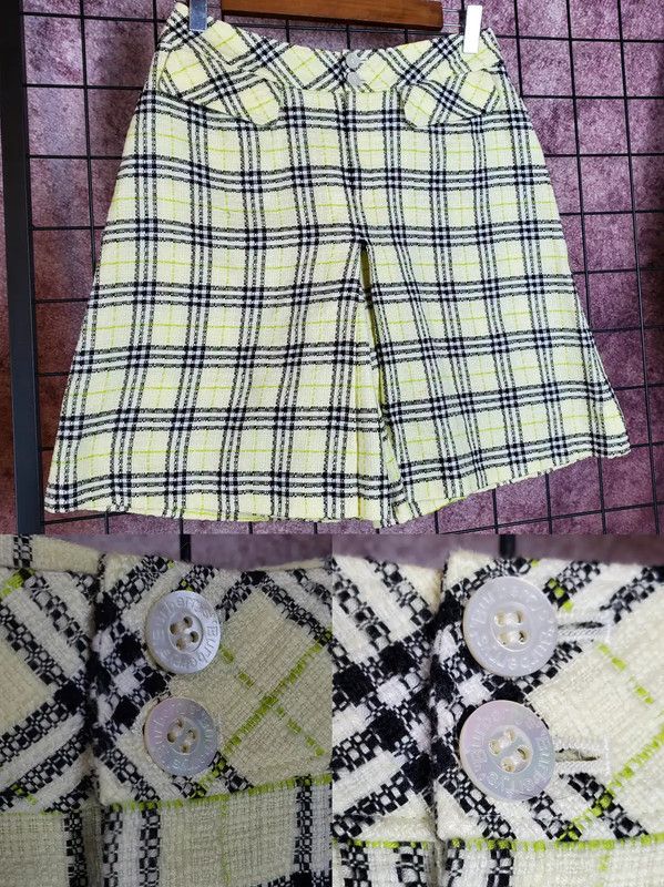 Burberry Burberry Summer Cotton Checkered Casual Pants Size 26" / US 2 / IT 38 - 2 Thumbnail