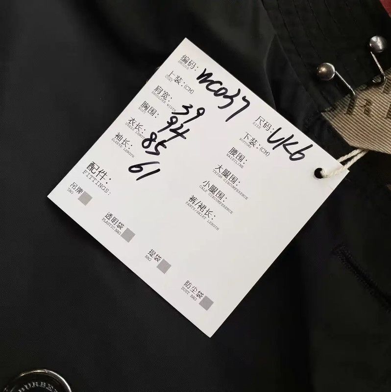 Burberry Burberry Black Polyester Women's Trench Coat Size ONE SIZE - 6 Thumbnail