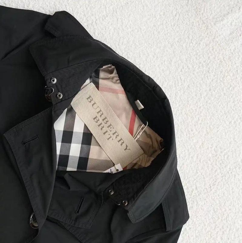 Burberry Burberry Black Polyester Women's Trench Coat Size ONE SIZE - 3 Thumbnail